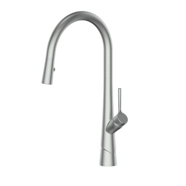 Greens Lustro II Pull-Down Sink Mixer Brushed Nickel