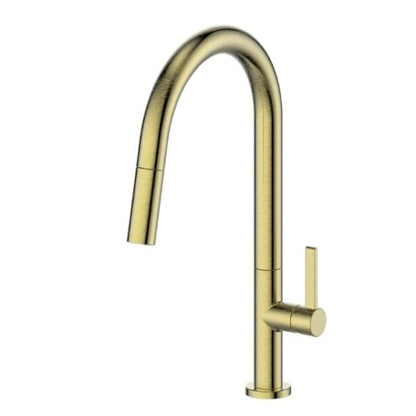 Greens Luxe Pull-Down Mixer Brushed Brass