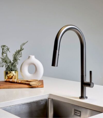 Greens Luxe Pull-Down Sink Mixer Gunmetal