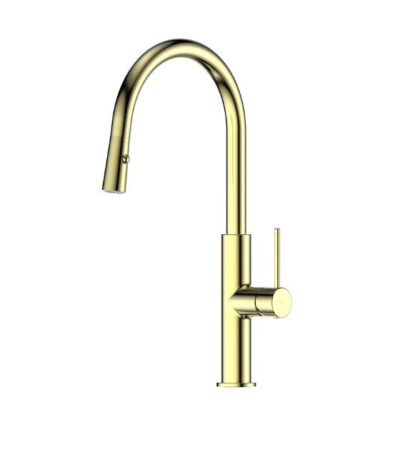 Greens Maci Pull Down Sink Mixer Brushed Brass