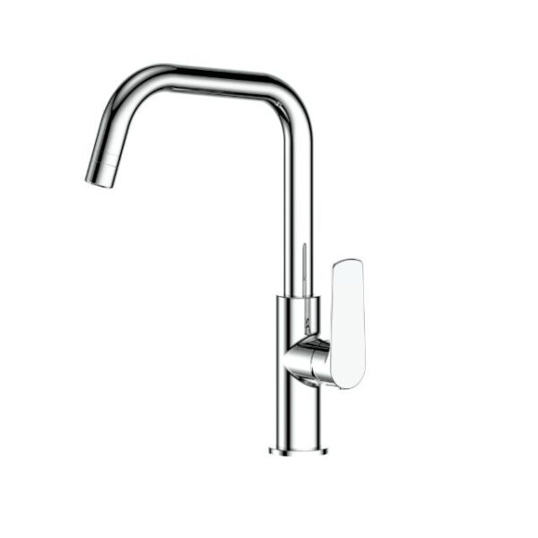 Greens Novi Gooseneck Sink Mixer with Smart Aerator Chrome