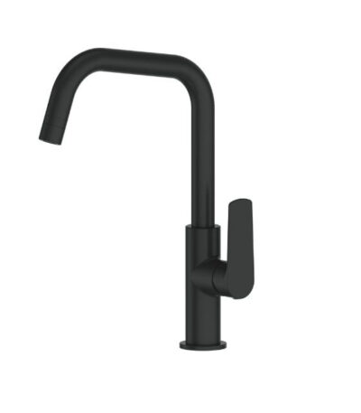 Greens Novi Gooseneck Sink Mixer with Smart Aerator Matte Black