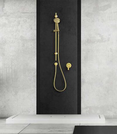 Greens Rocco Rail Shower Brushed Brass