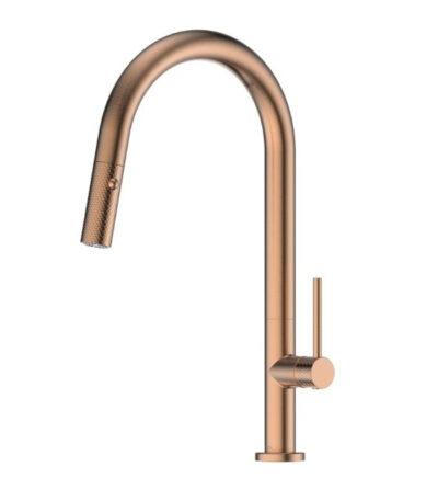 Greens Tesora Pulldown Sink Mixer Brushed Copper