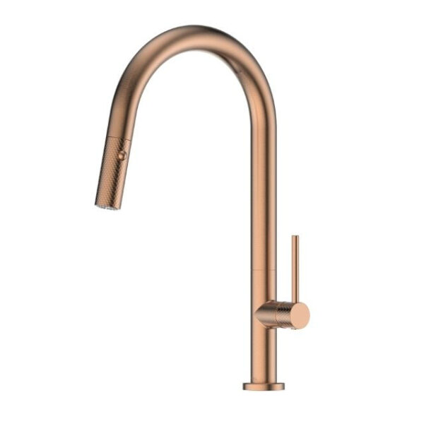 Greens Tesora Pulldown Sink Mixer Brushed Copper