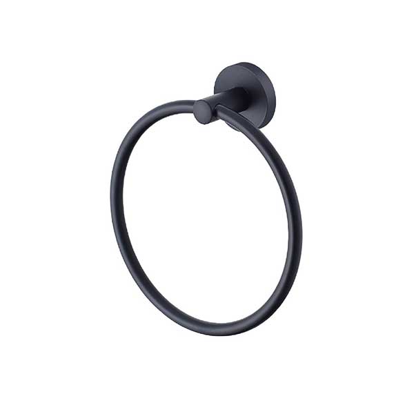 Greens Zola Towel Ring Matte Black