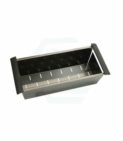 Gun Metal Matt Black Stainless Steel Kitchen Sink Colander - 440x190x130mm | TWMC2B