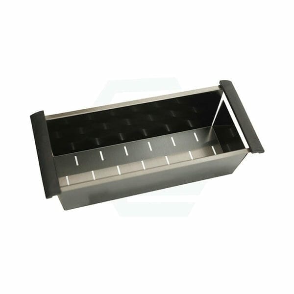 Gun Metal Matt Black Stainless Steel Kitchen Sink Colander - 450x190x130mm | TWMC3B