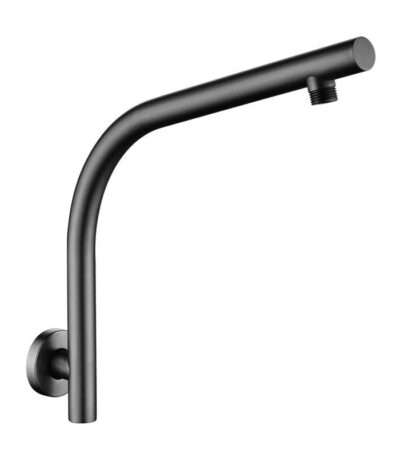 Gunmetal Round Gooseneck Wall Shower Arm