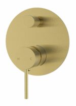 Hali Wall Mixer With Diverter - Brushed Gold | HYB88-501BG