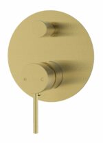 Hali Wall Mixer With Diverter - Brushed Gold | HYB88-501BG