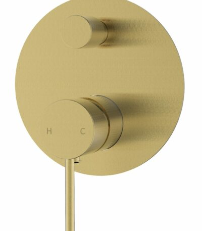 Hali Wall Mixer With Diverter - Brushed Gold | HYB88-501BG