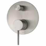 Hali Wall Mixer With Diverter - Brushed Nickel | HYB88-501BN