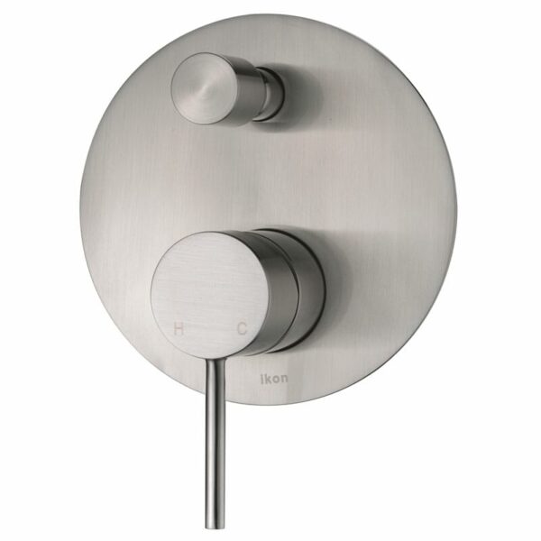 Hali Wall Mixer With Diverter - Brushed Nickel | HYB88-501BN