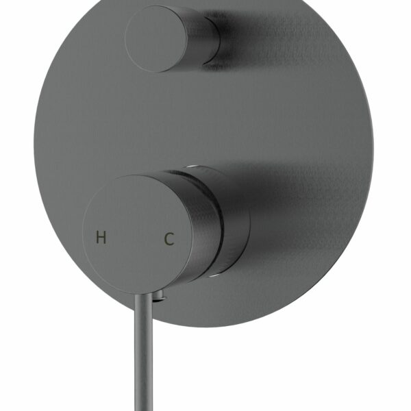 Hali Wall Mixer With Diverter - Gunmetal | HYB88-501GM