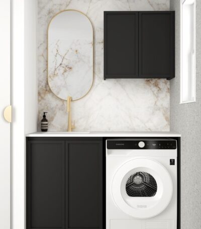 Hampshire Black Laundry Kit 1305x600x2100