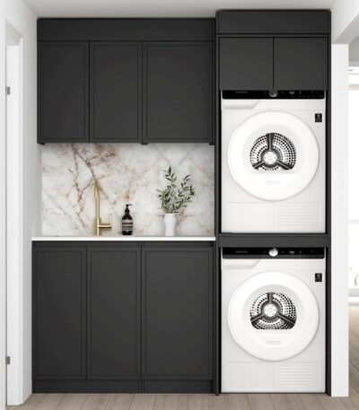 Hampshire Black Laundry Kit 1715x600x2100