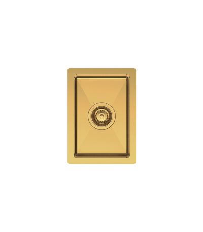 Hana 10L Single Kitchen Sink, Rugged Brass