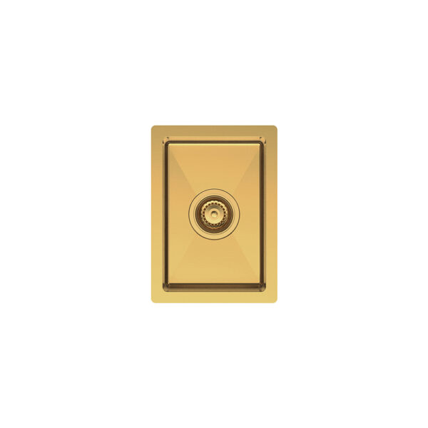 Hana 10L Single Kitchen Sink, Rugged Brass