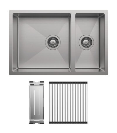 Hana 30L/15L Double Kitchen Sink Kit