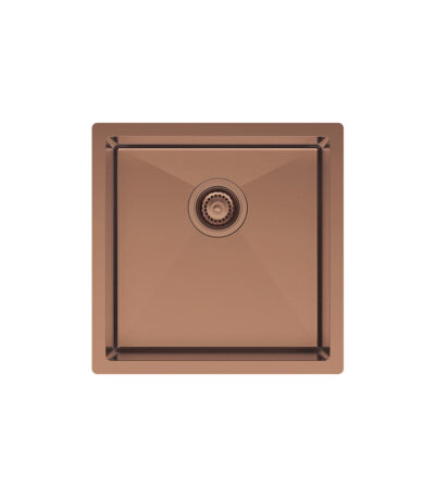Hana 32L Single Kitchen Sink, Brushed Copper