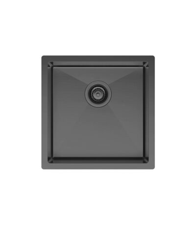 Hana 32L Single Kitchen Sink, PVD Carbon Metal
