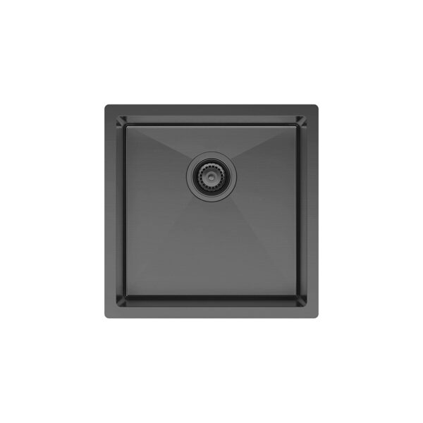 Hana 32L Single Kitchen Sink, PVD Carbon Metal