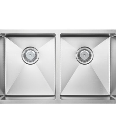 Hana Anti-Scratch 27L/27L Double Kitchen Sink, Stainless Steel