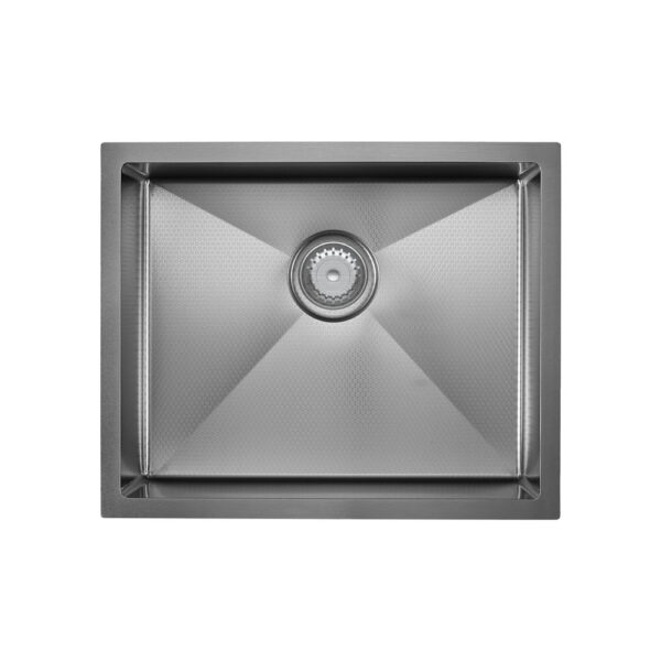 Hana Anti-Scratch 40L Single Kitchen Sink, PVD Gun Metal