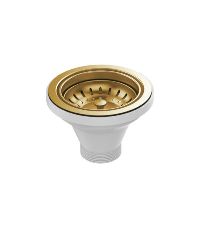 Hana Sink Basket Waste, PVD Rugged Brass