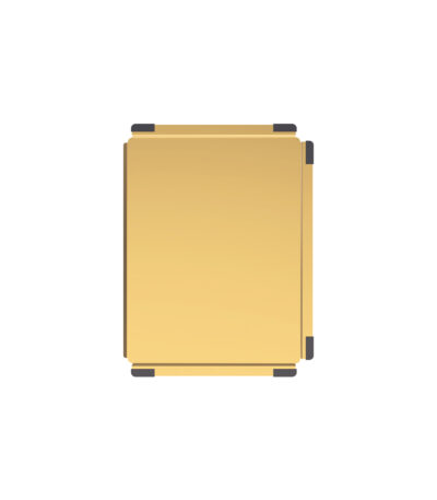 Hana Sink Drainer Tray, PVD Rugged Brass
