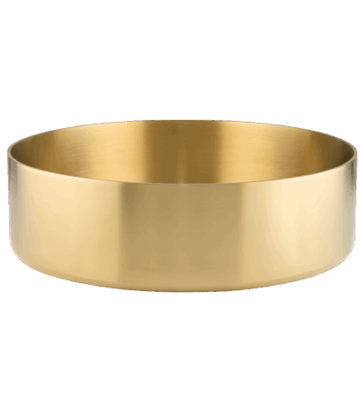 Harlow Round Basin Sink - Brushed Brass
