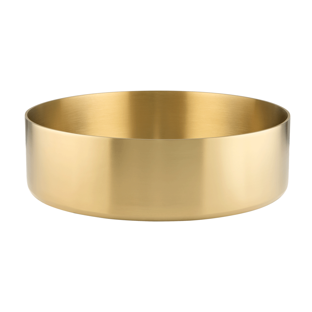Harlow Round Basin Sink - Brushed Brass