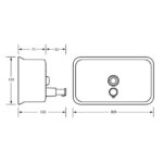 HORIZONTAL LIQUID SOAP DISPENSER SATIN STAINLESS STEEL METLAM ML600AS_N - Urban Designs Bathroom and Kitchen