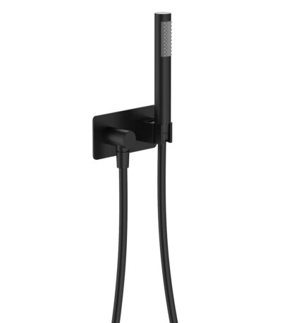 Hustle Hand Shower, Rectangular Plate, Matte Black
