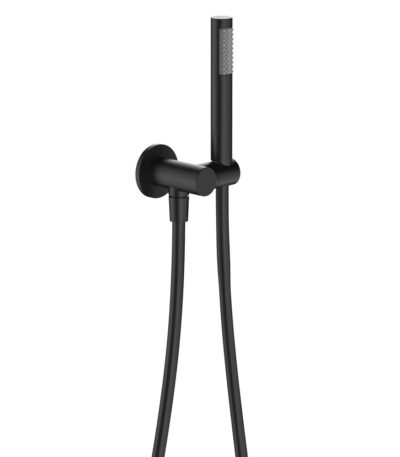 Hustle Hand Shower, Round Plate, Matte Black