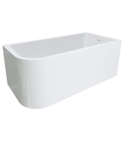 Hustle Left-Hand Multi-Fit Acrylic Bath with Overflow, 1500mm
