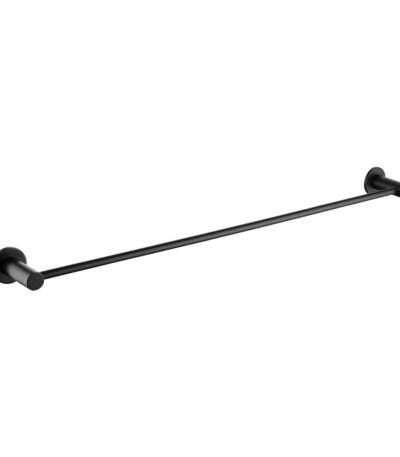 Hustle Single Towel Rail, Matte Black