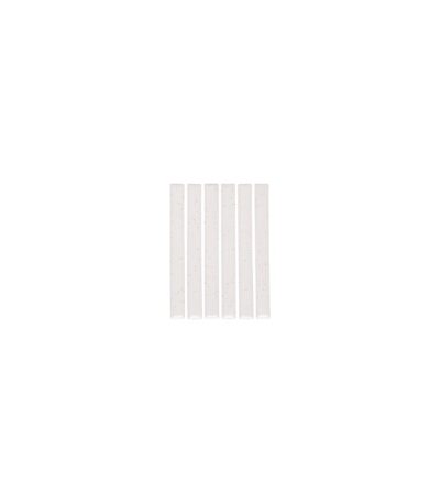 Imari Speckle Finger Mosaic Tile - Gloss White (Sample) | 100 x 100mm