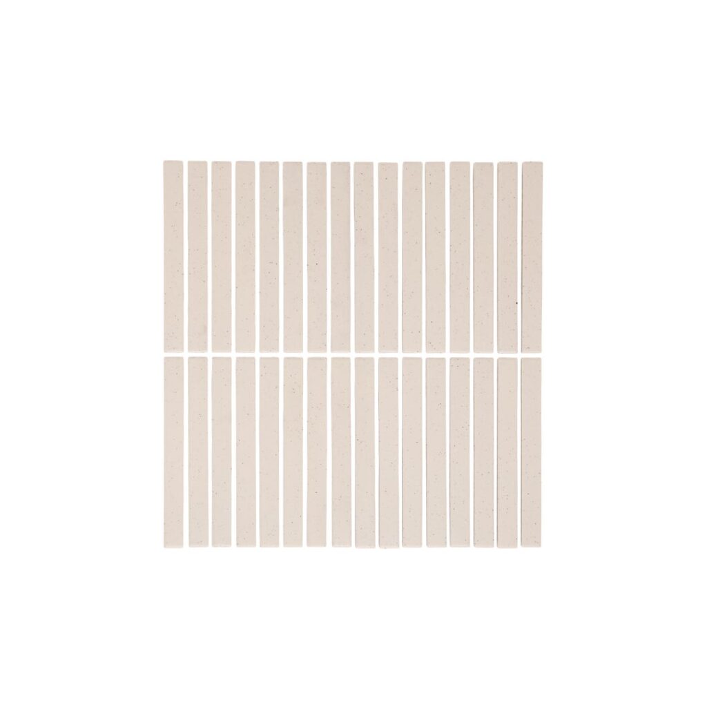 Imari Speckle Finger Mosaic Tile - Latte