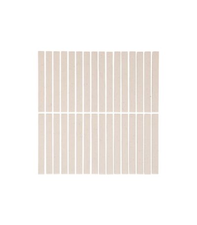 Imari Speckle Finger Mosaic Tile - Latte