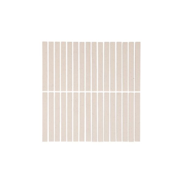 Imari Speckle Finger Mosaic Tile - Latte