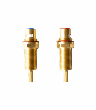 In-Wall Assembly Taps - Spindle Extended Set 20mm (H&C) - Solid Brass