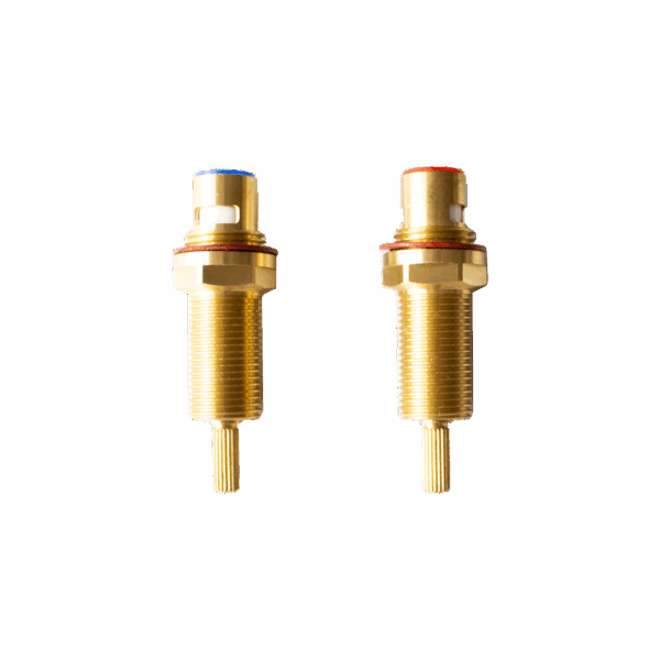 In-Wall Assembly Taps - Spindle Extended Set 20mm (H&C) - Solid Brass