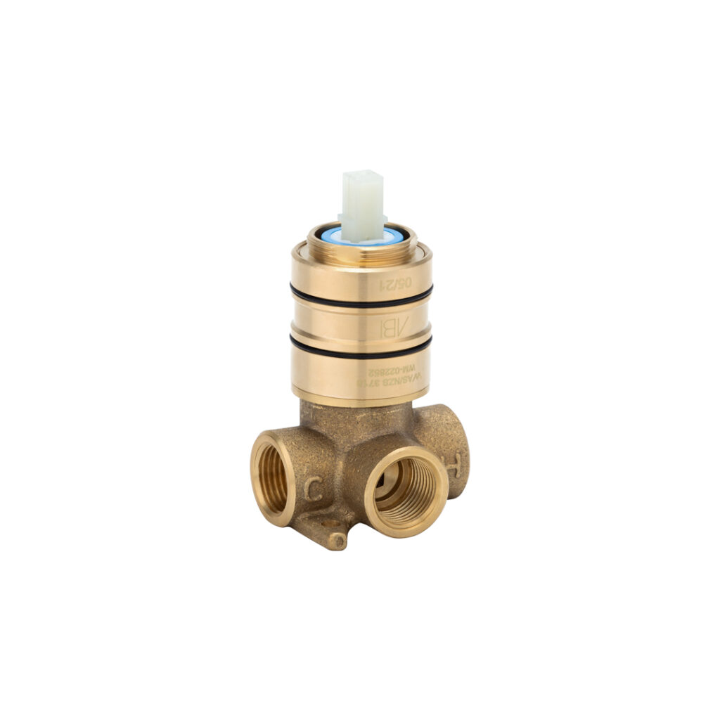 In-Wall Progressive Mixer Body - Solid Brass