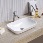Insert Ceramic Basin - No Overflow - No Tap Hole - Gloss White - Rectangle - 515mm | PI5134