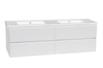 INSPIRE DM1500 DOVER WALL HUNG VANITY GLOSS WHITE - Urban Designs Bathroom and Kitchen
