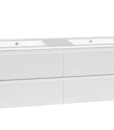 INSPIRE DM1500 DOVER WALL HUNG VANITY GLOSS WHITE - Urban Designs Bathroom and Kitchen