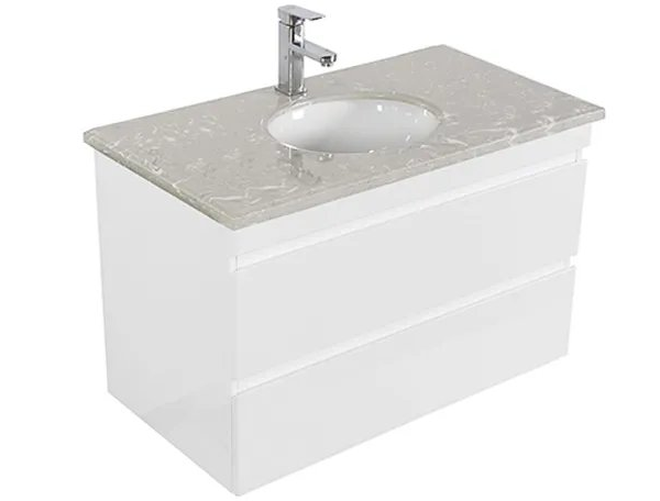 INSPIRE DM750 DOVER WALL HUNG VANITY GLOSS WHITE - Urban Designs Bathroom and Kitchen