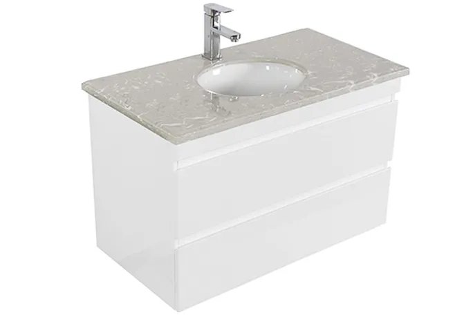 INSPIRE DM750 DOVER WALL HUNG VANITY GLOSS WHITE - Urban Designs Bathroom and Kitchen